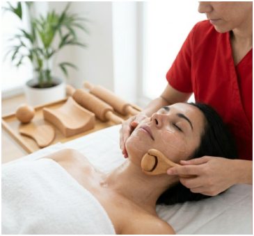 Maderoterapia Facial